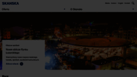 What Skanska.pl website looked like in 2022 (2 years ago)