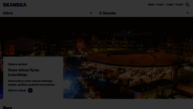 What Skanska.pl website looked like in 2022 (1 year ago)