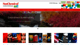 What Sunchemical.com website looked like in 2022 (1 year ago)