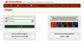 What Stamboomforum.nl website looked like in 2022 (1 year ago)