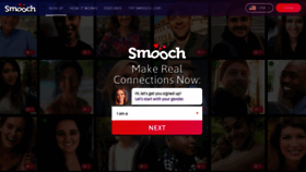 What Smooch.com website looked like in 2022 (1 year ago)
