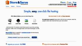 What Storeandserve.com website looked like in 2011 (12 years ago)