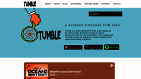What Sciencepodcastforkids.com website looked like in 2022 (1 year ago)