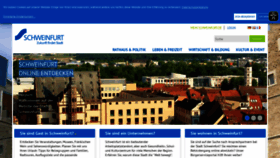 What Schweinfurt.de website looked like in 2022 (1 year ago)