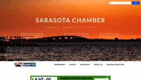What Sarasotachamber.com website looked like in 2022 (1 year ago)
