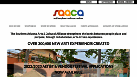 What Saaca.org website looked like in 2022 (1 year ago)