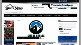 What Sierranewsonline.com website looked like in 2022 (1 year ago)