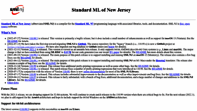 What Smlnj.org website looked like in 2022 (1 year ago)