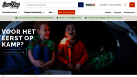 What Scoutshop.nl website looked like in 2022 (1 year ago)
