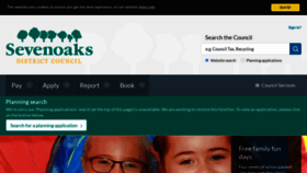 What Sevenoaks.gov.uk website looked like in 2022 (1 year ago)