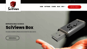 What Sciviews.org website looked like in 2022 (2 years ago)
