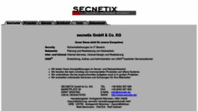 What Secnetix.de website looked like in 2022 (1 year ago)