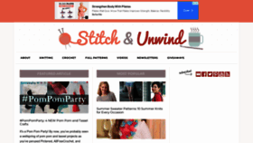 What Stitchandunwind.com website looked like in 2022 (1 year ago)