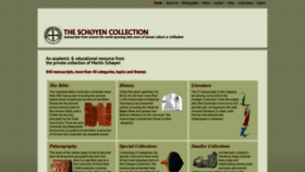 What Schoyencollection.com website looked like in 2022 (1 year ago)