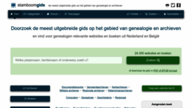 What Stamboomgids.nl website looked like in 2022 (1 year ago)