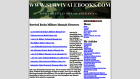 What Survivalebooks.com website looked like in 2022 (1 year ago)