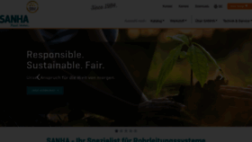 What Sanha.com website looked like in 2022 (2 years ago)