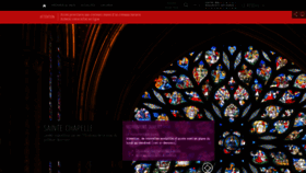 What Sainte-chapelle.fr website looked like in 2022 (1 year ago)