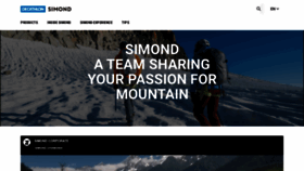 What Simond.com website looked like in 2022 (1 year ago)