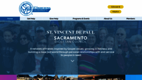 What Svdp-sacramento.org website looked like in 2022 (1 year ago)