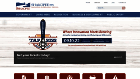 What Shakopeemn.gov website looked like in 2022 (1 year ago)