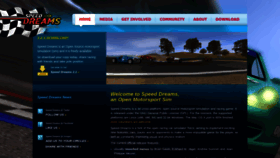 What Speed-dreams.org website looked like in 2022 (1 year ago)