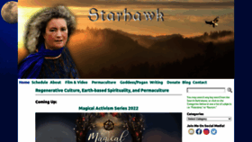 What Starhawk.org website looked like in 2022 (1 year ago)