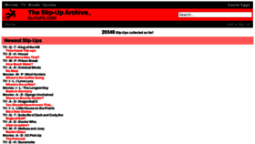What Slipups.com website looked like in 2022 (2 years ago)
