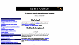 What Spacearchive.info website looked like in 2022 (1 year ago)