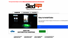 What Sledfinds.com website looked like in 2022 (1 year ago)