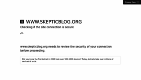 What Skepticblog.org website looked like in 2022 (1 year ago)