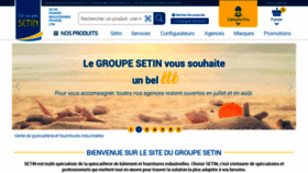 What Setin.fr website looked like in 2022 (1 year ago)