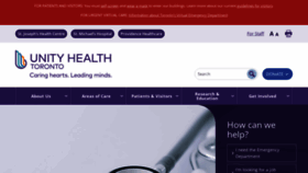 What Stmichaelshospital.com website looked like in 2022 (3 years ago)