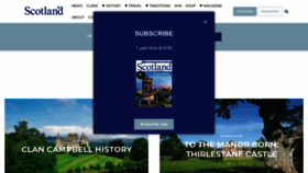 What Scotlandmag.com website looked like in 2022 (1 year ago)