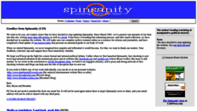 What Spinsanity.org website looked like in 2022 (1 year ago)