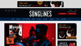 What Songlines.co.uk website looked like in 2022 (1 year ago)