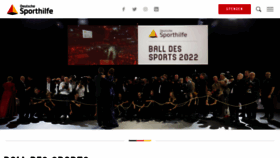 What Sporthilfe.de website looked like in 2022 (1 year ago)