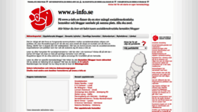 What S-info.se website looked like in 2022 (1 year ago)