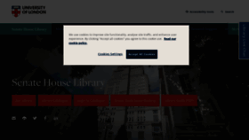 What Senatehouselibrary.ac.uk website looked like in 2022 (1 year ago)