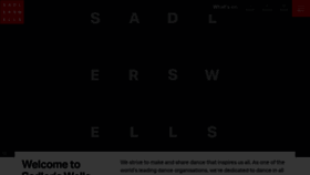 What Sadlerswells.com website looked like in 2022 (1 year ago)