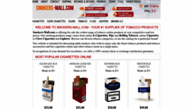 What Smokers-mall.com website looked like in 2022 (1 year ago)