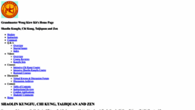 What Shaolin.org website looked like in 2022 (3 years ago)