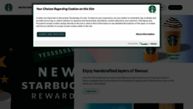 What Starbucks.ie website looked like in 2022 (1 year ago)