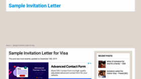 What Sampleinvitationletter.info website looked like in 2022 (1 year ago)