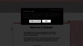 What Shiseido.co.uk website looked like in 2022 (1 year ago)