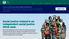 What Socialjustice.ie website looked like in 2022 (1 year ago)