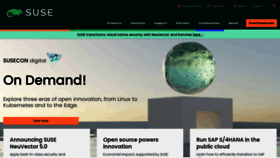 What Suse.de website looked like in 2022 (1 year ago)