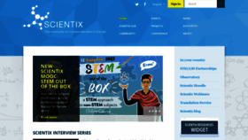What Scientix.eu website looked like in 2022 (1 year ago)