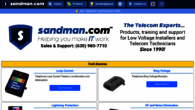 What Sandman.com website looked like in 2022 (1 year ago)