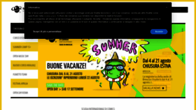 What Scuolacomics.com website looked like in 2022 (1 year ago)